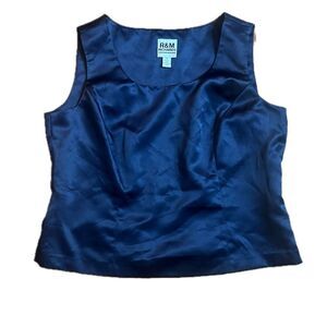 R&M Richards 2 piece Pantsuit Navy Blue Size 12